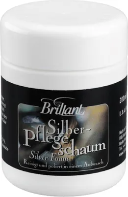 Produktbild von Brillant Silberpflegeschaum 200ml zur Reinigung und Pflege von Silberschmuck