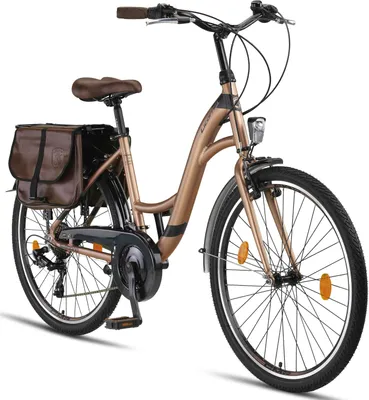 Obrázok produktu pre Licorne Bike Stella Plus Premium City Bike v palcovom hliníkovom bicykli pre dievčatá, chlapcov, mužov a ženy - 21 rýchlostí - holandský bicykel