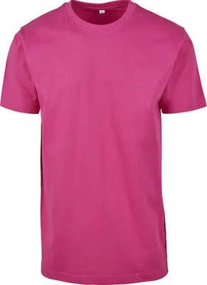 Obrázek produktu pro Build Your Brand BY004 | Pánské tričko s kulatým výstřihem - barva: Hibiscus Pink - velikost: 3XL