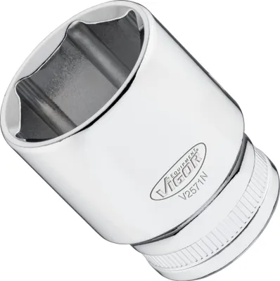 Produktbild von VIGOR Steckschlüsseleinsatz V2571N 1/2" Außen Sechskant Profil SW 27 mm