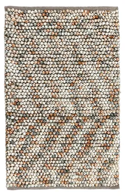Productafbeelding van Zohome badmat - Polyester Zola, 60x100 cm, kleur: bosgroen-beige
