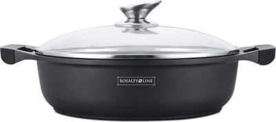 Image de Royalty Line RL-BS26M : Casserole et faitout avec revêtement en marbre - 26 cm