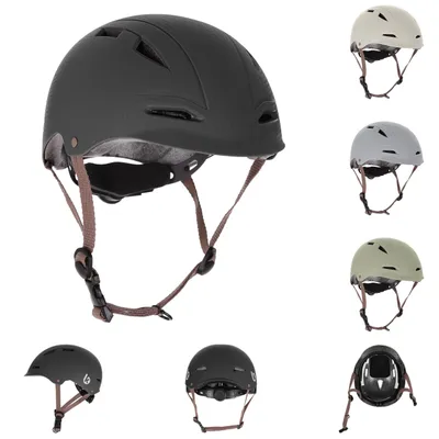Produktbild von Kikkaboo Kinder-Schutzhelm 46 - 56 cm mit 9 großen Öffnungen verstellbare Gurte schwarz