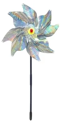 Image de Répulsif pour oiseaux, design réfléchissant, mouvement activé par le vent, éolienne C, 5 pièces