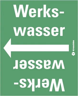 Produktbild von Dreifke® Rohrleitungsband Werkswasser, praxisbewährt, ab Ø 50mm, grün/weiß, 3...