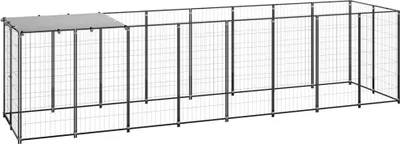 Produktbild von Hundezwinger Schwarz 4,84 m² Stahl