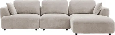Produktbild von Ecksofa - Ecke rechts - Stoff - Beige - TINDRALO