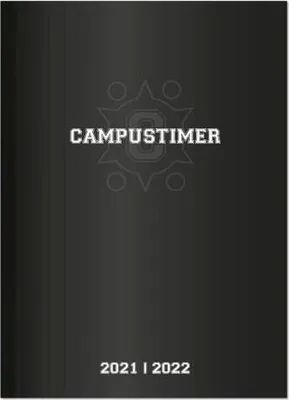 Immagine prodotto di Campustimer Black - A5 Semester-Planer - Studenten-Kalender 2021/2022