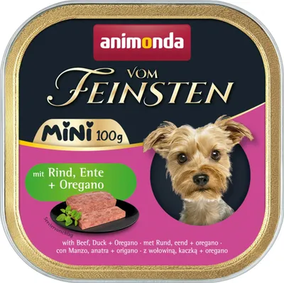 Produktbild von animonda Vom Feinsten 4017721823616, Adult, jede Rasse, Rind, Ente, Oregano, 100 g, Zuckerfrei, Ohne Soja