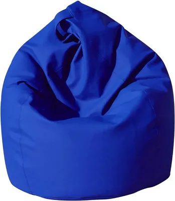 Produktbild von Eleganter Sitzsack, blaue Farbe, Maße 80 x 120 x 80 cm