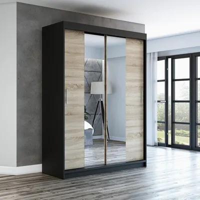 Productafbeelding van Schuifdeurkasten, 2-deurs, kast 160 cm met spiegel, model NEO