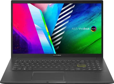 Produktbild von ASUS VivoBook 15 OLED M513UA-L1720W Laptop 39,6 cm (15.6") Full HD AMD Ryzen™ 7 5700U 16 GB DDR4-SDRAM 512 GB SSD Wi-Fi 6 (802.11ax) Windows 11 Home Schwarz