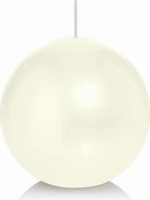 Produktbild von INNA-Glas Kugelkerze MAEVA, elfenbein, Ø10 cm, 46h -  Germany - Dekorative Kerze