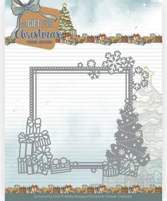 Produktbild von Stanzschablone - Yvonne Creations - A Gift for Christmas - Weihnachts Rahmen