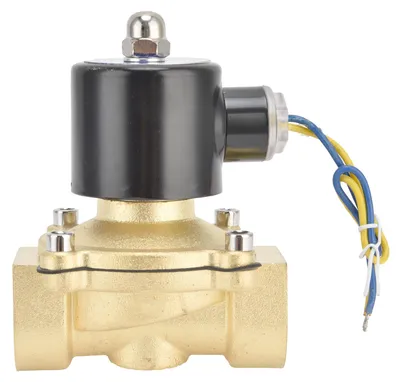 Zdjęcie produktu dla Zawór elektromagnetyczny z mosiądzu, zwykle zamknięty, sterownik membranowy o działaniu bezpośrednim, 25 mm, 24 V DC