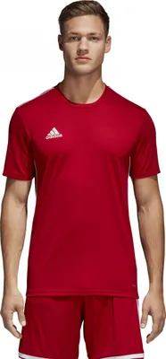 Image de Adidas CORE18 JSY S Justaucorps Hommes Rouge Foncé / Blanc