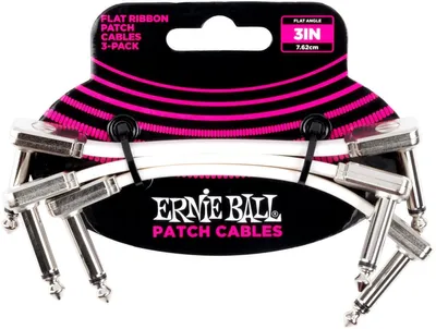 Produktbild von Ernie Ball P06384, 6.35mm, Männlich, 6.35mm, Männlich, 0,08 m, Weiß