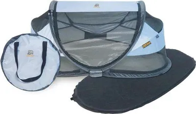 Produktbild von Kompaktes Reisebett für Babys, 120x75x50cm, mit Matratze und Moskitonetz, UV-Schutz