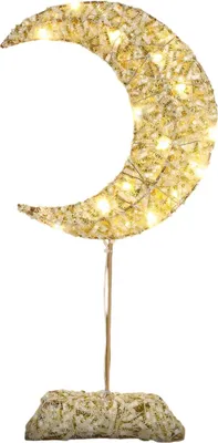 Obrázek produktu pro LED bateriová noční lampička Měsíc Dekorativní ornament Zlato 38 cm