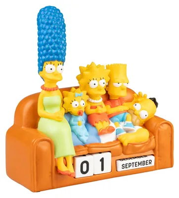 Immerwährender Kalender – Die Simpsons – Schreibtischkalender, Resin, 3D