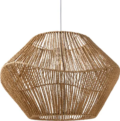 Obrázok produktu pre BELIANI Závesná lampa prírodná papierové lanko stropné svietidlo pletený dizajn moderný boho štýl kuchyňa jedáleň