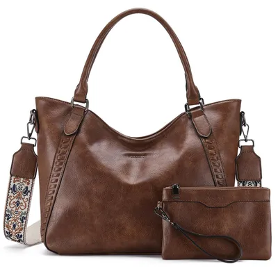 Produktbild von Omgoods – Damen Schultertasche aus Kunstleder mit verstellbarem Schultergurt