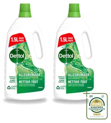 Produktbild von 2 x Dettol Original Allesreiniger - 1,5 l - Vorratspackung - 2 Stücke