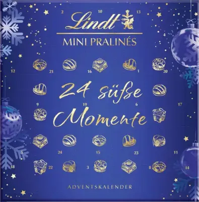 Zdjęcie produktu dla Kalendarz adwentowy Lindt Mini Pralinés w drobnym opakowaniu 125 g