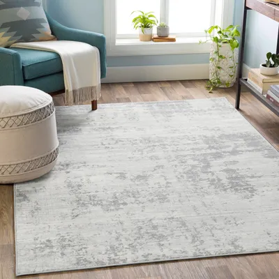 Immagine prodotto di Tappeto moderno di design effetto marmo - tappeto per soggiorno a pelo corto, grigio avorio 160x220 cm