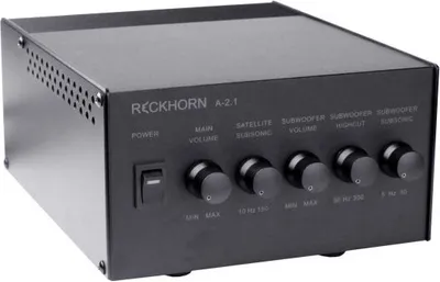 Produktbild von Reckhorn A-2.1 Stereo Verstärker + Mono Subwoofer Ausgang