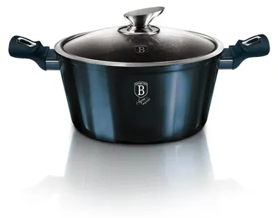Obrázok produktu pre Hrniec s mramorovým povrchom a pokrievkou 20cm METALLIC LINE AQUAMARINE EDITION 20024