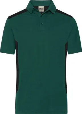 Produktbild von Men's Workwear Polo - STRONG - dark-green/black, Gr. XXL
