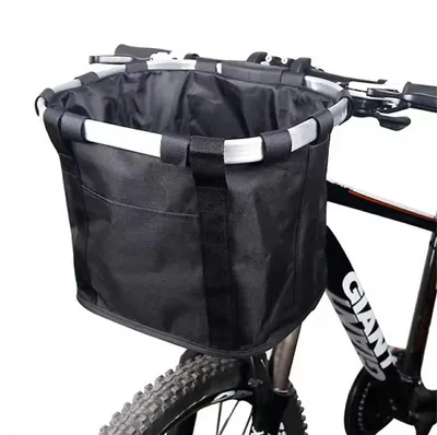 Image de KAXL, panier avant pour vélo, noir, modèle RW31