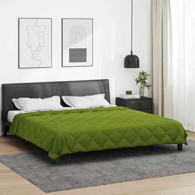 Produktbild von "Schlussverkauf" Ganzjahresbettdecke moderne - Extra weich - Grün 220x260 cm Mikrofaser  C6315