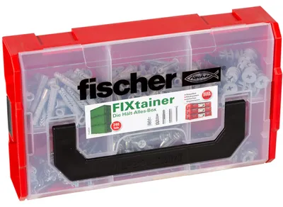 Zdjęcie produktu dla Fischer FIXtainer - Hält-Alles-Box, Kotwa rozprężna, Beton, Metal, Szary, Stal nierdzewna, 50 szt.