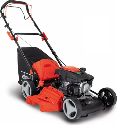 Produktbild von Scheppach MS161-46 Benzin Rasenmäher mit Antrieb - 46cm Schnittbreite | Reinigungsfunktion | 55 L| Stahlgehäuse | 7 Höhenverstellungen | Mulchfunktion