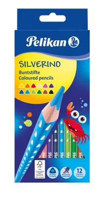 Immagine prodotto di Pelikan 700634 Silverino Pastelli Matite Colori Assortiti 12 pz