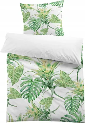 Produktbild von Bettwäsche-Set 200x200 cm Mikrofaser Grün Weich