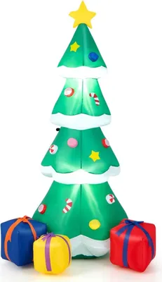 Produktbild von Aufblasbarer Weihnachtsbaum mit LED-Beleuchtung, 180 cm