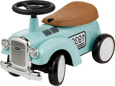 Productafbeelding van Loopauto Vintage voor Baby & Peuter (12-36 mnd) met Hoorn en Opbergvak
