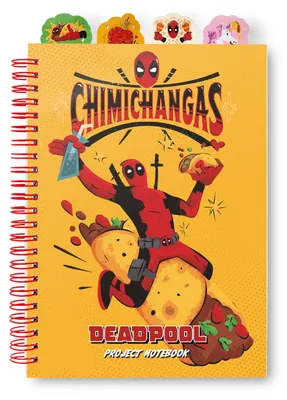 Produktbild von Deadpool – Chimichangas – Notizbuch + Trennblätter – Format A5