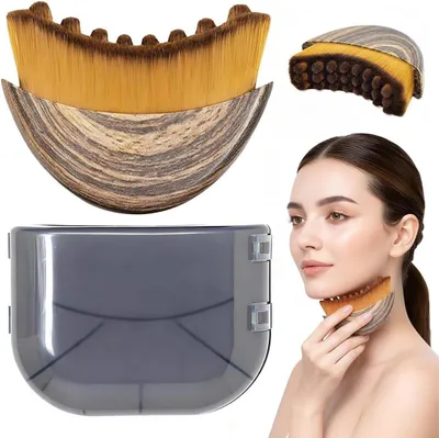 Produktbild von Lymphdrainage Gesichtsbürste, weiche Borsten, tägliche Anwendung, für Gesichtspflege