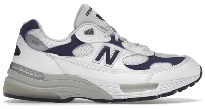 Produktbild von New Balance 992 White Navy - EU 37.5