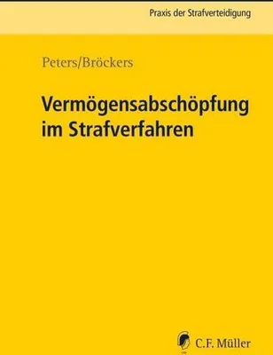 Obrázek produktu pro Vermögensabschöpfung im Strafverfahren