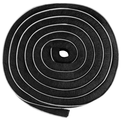 Zdjęcie produktu dla Uszczelka szczotkowa samoprzylepna - 9 mm x 15 mm - 12 m - Na okna i drzwi przesuwne - Przeciw przeciągom i owadom