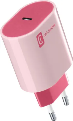 Produktbild von Cellularline Reiselader 20W USB Type-C Style Color rosa ACHUSBCSMARTPD20WP