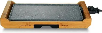 Obrázek produktu pro Sogo BAR-SS-1223, Bamboo, Šedá, Dřevo, Stojací, Hliník, 430 x 230 mm, Otočné, 2200 W