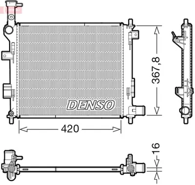 Obrázek produktu pro DENSO Chladič, chlazení motoru DRM43005