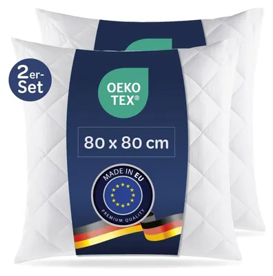 Productafbeelding van Microvezel Kussens - 80 x 80 cm, Allergievriendelijk