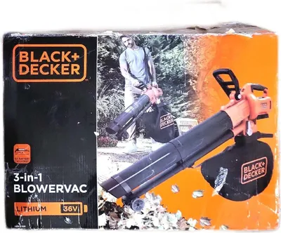 Produktbild von BLACK+DECKER Akku Staubsauger und  Häcksler 36V 45l Beutel ohne Akku u Ladegerät